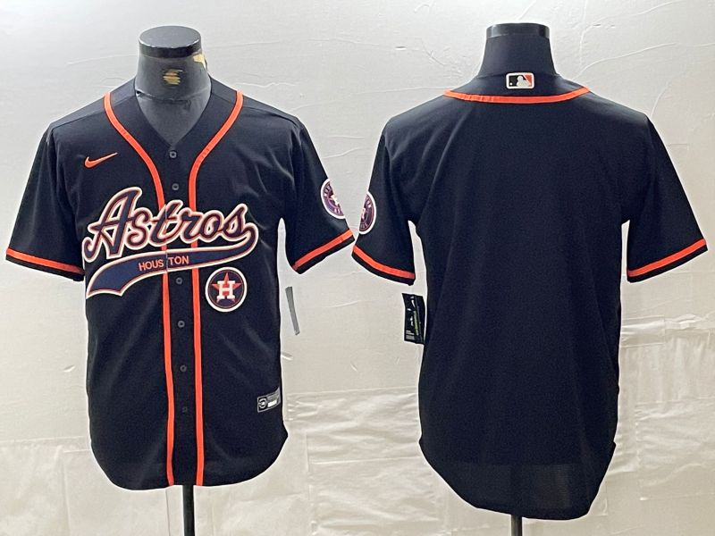 Men Houston Astros Blank Black Jointly 2024 Nike MLB Jersey style 2->houston astros->MLB Jersey